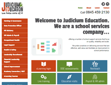 Tablet Screenshot of judiciumeducation.co.uk